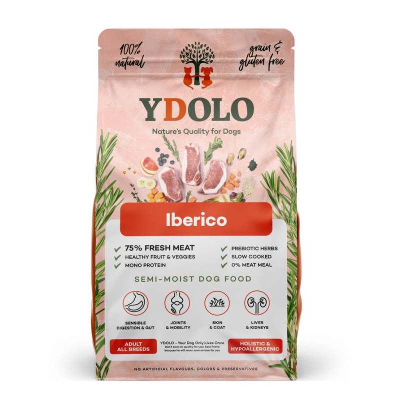 YDOLO Iberico 10 kg – półwilgotna karma sucha dla psa z wieprzowiną Iberico