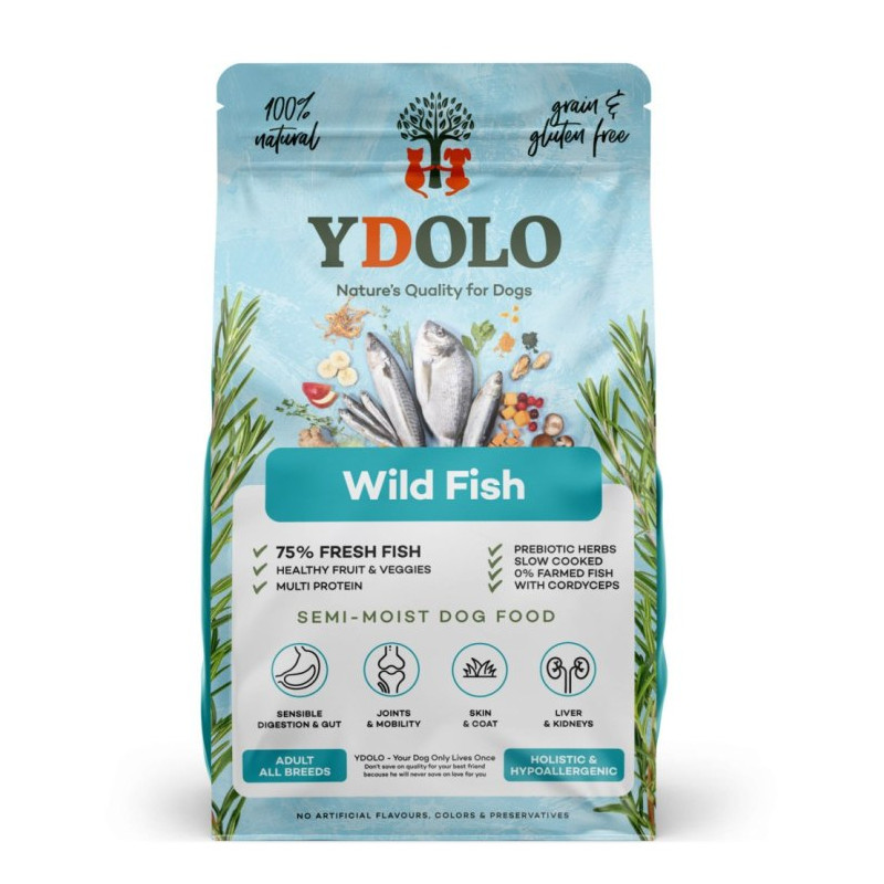 YDOLO Wild Fish 10 kg – półwilgotna karma sucha dla psa z ryb morskich