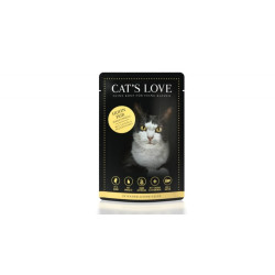 CAT'S LOVE Huhn Pur 85 g – karma mokra dla kota z kurczakiem