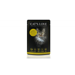 CAT'S LOVE veal  turkey 100 g – wet cat food in natural jelly