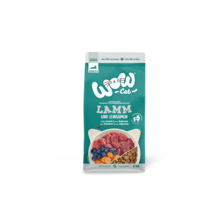 WOW CAT Senior with lamb 2 kg – dry food for senior cats