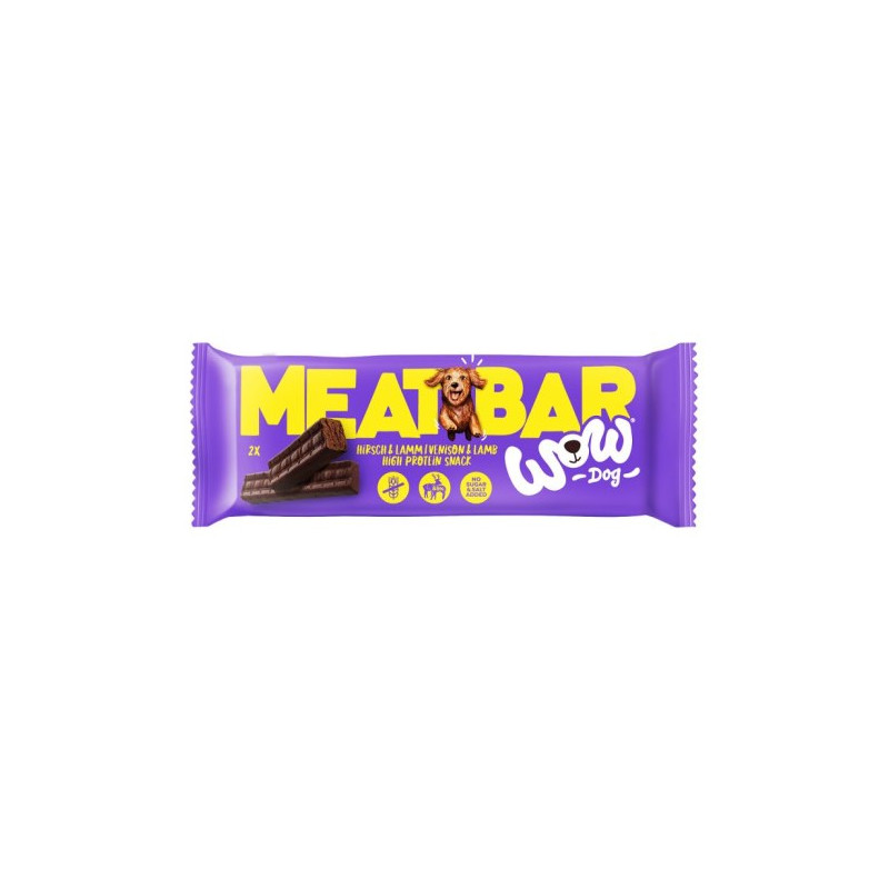 WOW DOG Meat Bar Hirsch  Lamm 40 g – meat bar for dogs