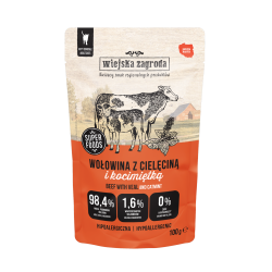 Wiejska Zagroda beef with veal and catnip 100 g – wet food for cats