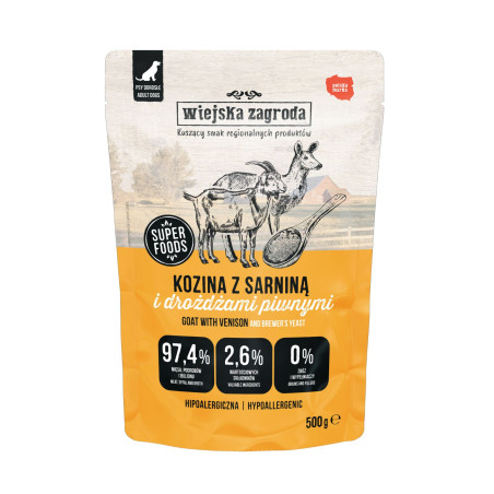 Wet Dog Food Wiejska Zagroda Goat with Venison 500g