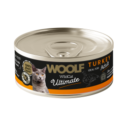 Karma mokra dla kota WOOLF Wild Cat Ultimate Can Turkey Pate 85g