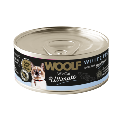 Karma mokra dla kota WOOLF Wild Cat Ultimate Can White Fish Pate 85g