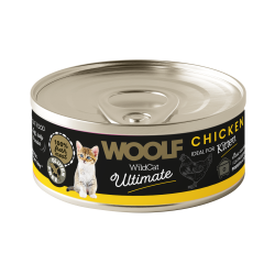 Wet Cat Food WOOLF Wild Cat Ultimate Can Kitten Chicken 85g