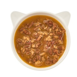 Karma mokra dla kota WOW CAT Huhn in sauce – filety kurczaka w sosie 85g