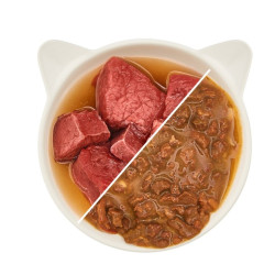 Wet Cat Food WOW CAT Beef in Sauce Pieces 85g
