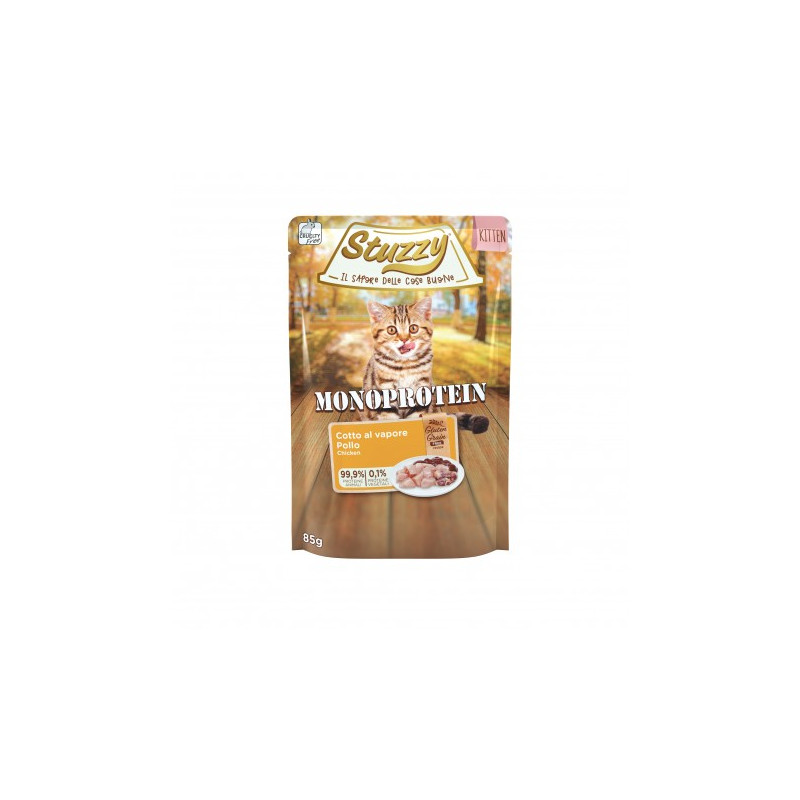 Wet Cat Food Stuzzy Monoprotein Fresh Chicken for Kittens 85g
