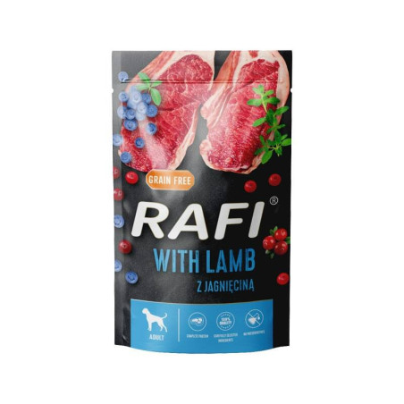 Karma mokra dla psa RAFI z jagnięciną saszetka 500g