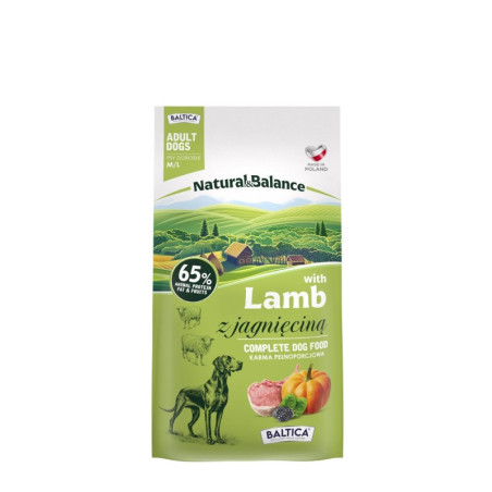 Dry Dog Food BALTICA Natural  Balance Lamb M/L 3kg
