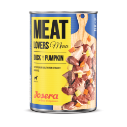 Wet Dog Food JOSERA Meat Lovers Menu Duck with Pumpkin 400g