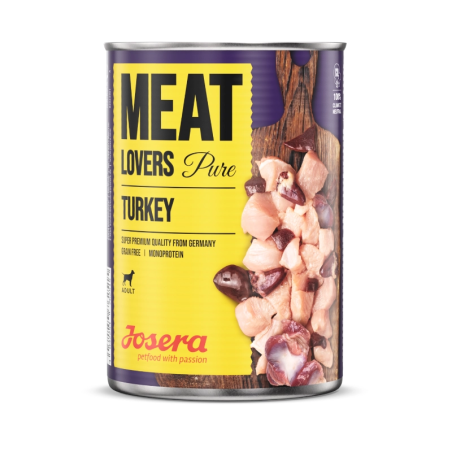 Wet Dog Food JOSERA Meat Lovers Pure Turkey 800gWet Dog Food JOSERA Meat Lovers Pure Turkey 800g
