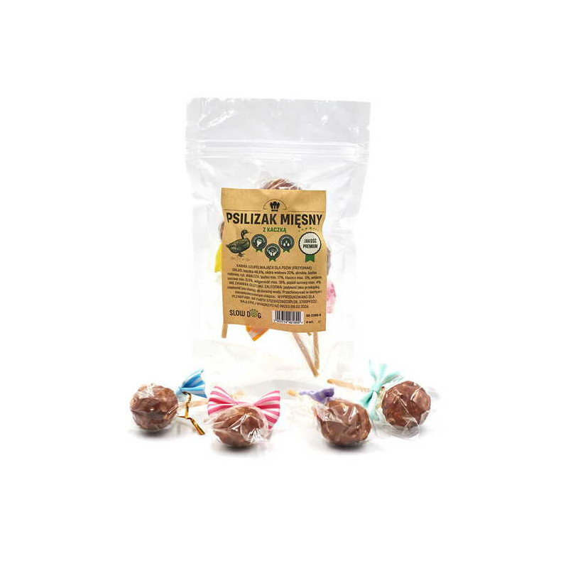 Dog Treats Slow Dog Meat Lollipops Duck Flavour 4 pcs