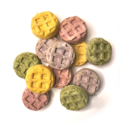 Przysmaki dla kota Wafle liofilizowane z mięsa kurczaka mix smaków 60g