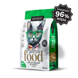 Dr Malou Chicken with Salmon 500 g – Freeze-Dried Complete Cat Food | PupilowaKraina.pl