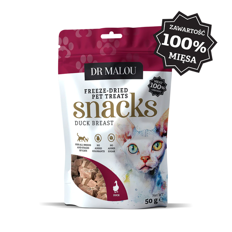 Cat Treats Meat Cubes 100% Freeze-Dried Duck Breast 50g