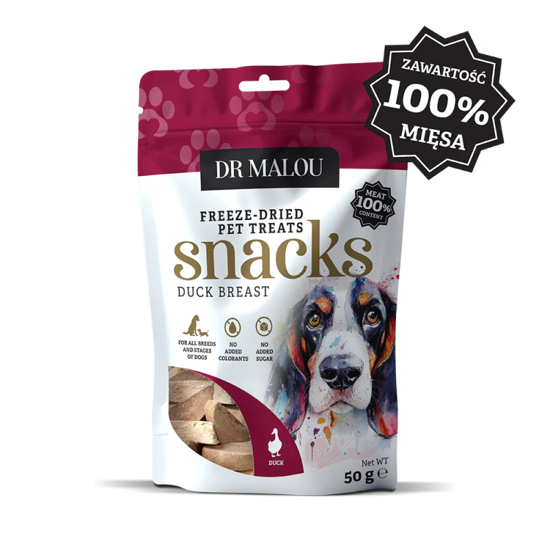 Dog Treats Meat Cubes 100% Freeze-Dried Duck Breast 50g
