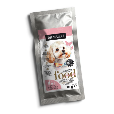 Freeze-Dried Complete Dry Puppy Food Duck with Goat Milk and Egg Yolk 10g