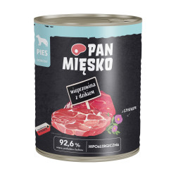 Karma mokra dla psa Pan Mięsko Wieprzowina z dzikiem (dorosły) 800g