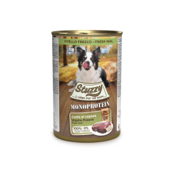 Karma mokra dla psa Stuzzy Monoprotein świeża cielęcina pasztet 400g puszka