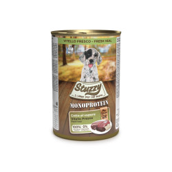 Karma mokra dla psa Stuzzy Monoprotein dla szczeniąt świeża cielęcina pasztet 400g puszka