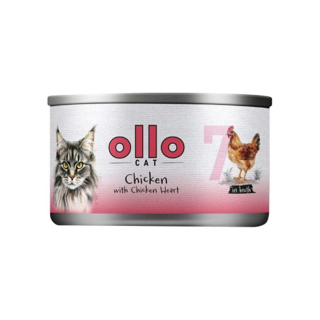 Ollo Wet Cat Food Chicken with Chicken Hearts 70g