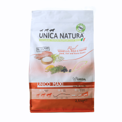 Karma sucha dla psa Unica Natura Unico Maxi Jagnięcina z ryżem 2,5kg