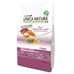 Unica Natura Unico Maxi Wild Boar Rice Carrots Dry Dog Food 2.5kg