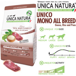 Unica Natura Unico Mono All Breed Goose Dry Dog Food 2.5kg