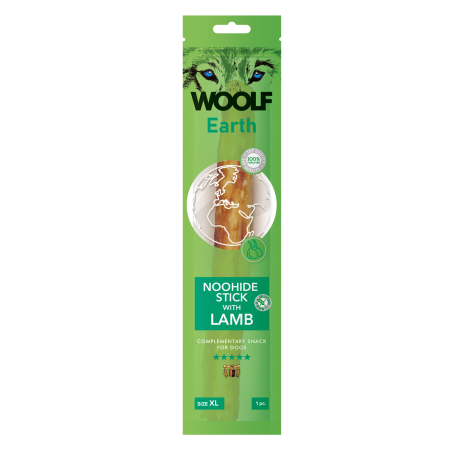 Przysmak dla psa WOOLF Earth Noohide XL Stick with Lamb 85g