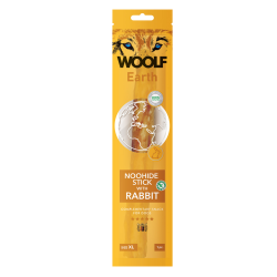 WOOLF Earth Noohide XL Stick with Rabbit Dog Chew 85g