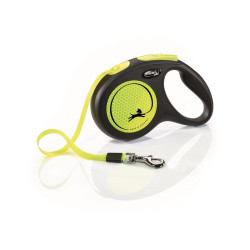 Smycz FLEXI Neon (New Classic) M TAPE 5m