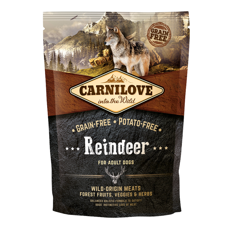 Dry Dog Food CARNILOVE Reindeer for Adult 1.5kg