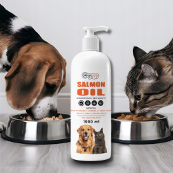 Gaczoo Salmon Oil Supplement for Dogs and Cats 1000 ml