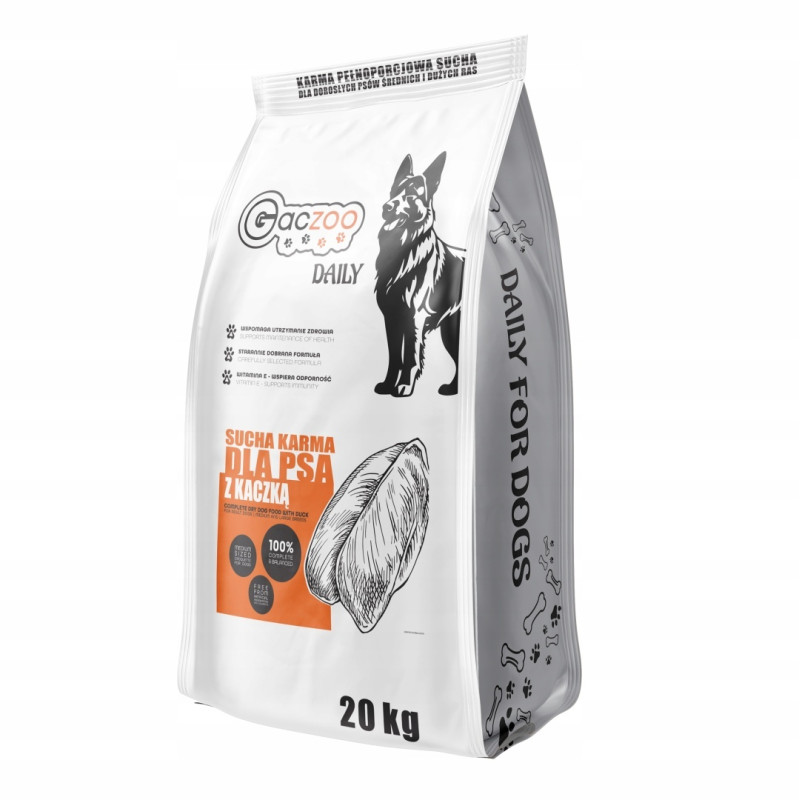 Gaczoo Daily Duck Dry Dog Food 20 kg