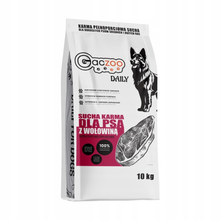 Gaczoo Daily Beef Dry Dog Food 10 kg