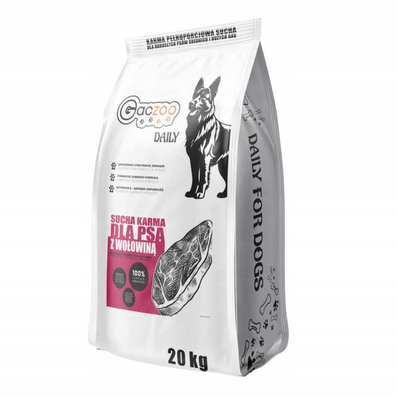 Gaczoo Daily Beef Dry Dog Food 20 kg