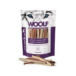 Woolf N Long Lamb and Cod Sandwich Dog Treats 100 g