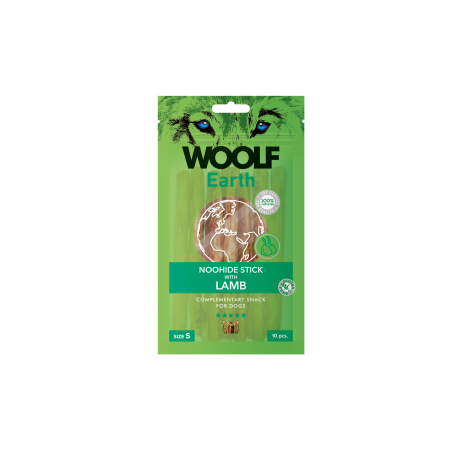 Przysmak dla psa Woolf Earth Noohide S Stick z jagnięciną 90g