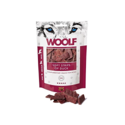 Przysmak dla psa Woolf Soft Stripes of Duck 100g