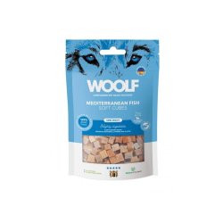 Woolf Soft Cubes Mediterranean Fish Dog Treats 100 g