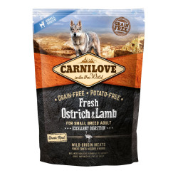 Karma sucha dla psa Carnilove Fresh Struś z jagnięciną dla małych ras 1,5 kg