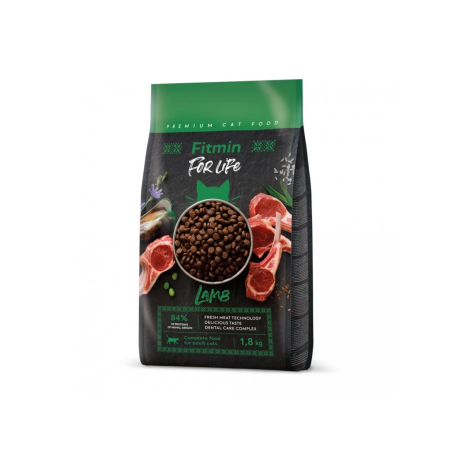 Fitmin For Life Adult Lamb Dry Cat Food 1.8 kg