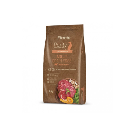 Fitmin Purity Grain Free Adult Beef Dry Dog Food 2 kg