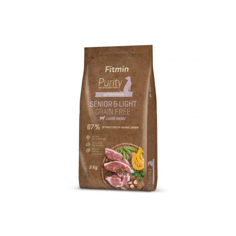 Fitmin Purity Grain Free Senior  Light Lamb Dry Dog Food 2 kg
