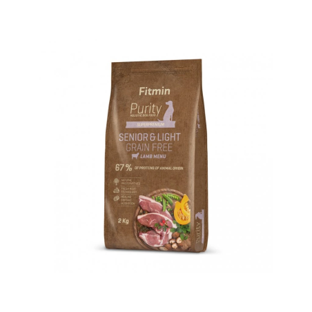 Fitmin Purity Grain Free Senior  Light Lamb Dry Dog Food 2 kg