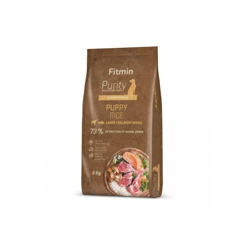 Fitmin Purity Rice Puppy Lamb  Salmon Dry Dog Food 2 kg