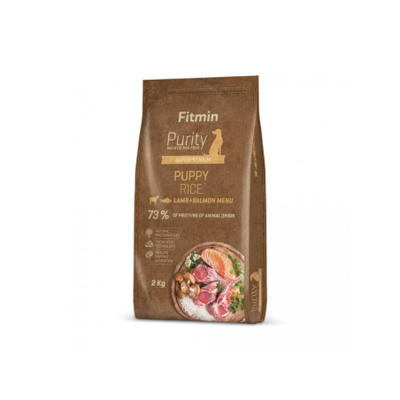 Fitmin Purity Rice Puppy Lamb  Salmon Dry Dog Food 2 kg